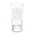 チワワ愛好家ショップのステンドグラスアートの中で息づくチワワの可愛さ Long Sized Water Glass :back