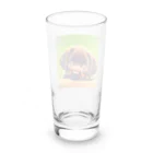 1103hiroのチョコラブ君 Long Sized Water Glass :back