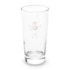 plusBeのおじさんとクラッカー Tシャツ Long Sized Water Glass :back