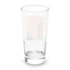 K-K123456のレトロなビックベンのイラストグッズ Long Sized Water Glass :back