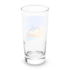 kein-keinのドット絵のイルカ Long Sized Water Glass :back