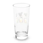 ✴︎Tiara shop✴︎のビール好きの犬 Long Sized Water Glass :back