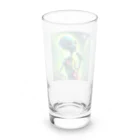 mamikoのお店のおもしろ歌う宇宙人 Long Sized Water Glass :back