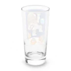 MORIたる露店のしましまのねっこと月のウサギ Long Sized Water Glass :back