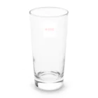 推し活応援し隊　oshikatsu-o-enの推しのカラー　レッド Long Sized Water Glass :back