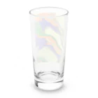 Nart8のマーブル模様(パープル✖️グリーンオレンジ✖️イエロー) Long Sized Water Glass :back