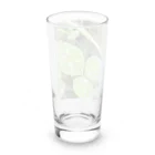 結び屋　美宇宙〜Misora〜の葉っぱの上の水玉 Long Sized Water Glass :back