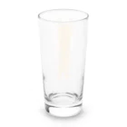 小鳥と映画館のバンザイ猫　クリア Long Sized Water Glass :back