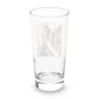 ことこと♂@トレーダーの黒ぶち猫 Long Sized Water Glass :back