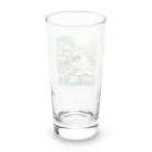 ワンダーワールド・ワンストップの鯉が泳ぐ池　水彩画調② Long Sized Water Glass :back