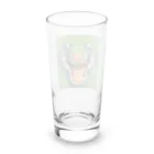 wonderful-lifeのピクセルで描かれたクールなワニ Long Sized Water Glass :back