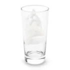 グレージュ猫ロッタン🐈‍⬛のよそ見ロッタン Long Sized Water Glass :back