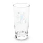 Lock-onの文房具大好き❤青色01 Long Sized Water Glass :back
