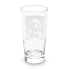 春乃遊羽アイディアイラストショップの可愛い犬のイラスト Long Sized Water Glass :back