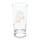 フリーダムの華やかな羽色のオウム Long Sized Water Glass :back