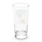 猫雑貨屋　ねこまろのアイスにかぶりつく猫 Long Sized Water Glass :back