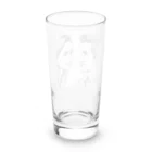 moribouの相手の話に耳を傾ける女性のアートグッズ Long Sized Water Glass :back