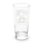 アニマルショップ『自己流』のお絵かきする子どもパンダ Long Sized Water Glass :back