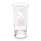 〇〇アートワークスのウシ君 Long Sized Water Glass :back