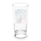 renkanの宇宙に居る猫のイラストグッズ Long Sized Water Glass :back