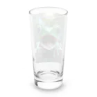 ワンダーワールド・ワンストップのリアルでユニークな笑っているカエル Long Sized Water Glass :back