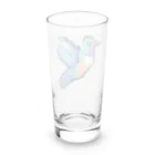 hamusutaroのハチドリピクセルアート Long Sized Water Glass :back