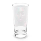 ワンダーワールド・ワンストップのミステリアスなダークウルフの女性② Long Sized Water Glass :back