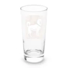 mukumuko2002のたそがれ＿北海道犬 Long Sized Water Glass :back