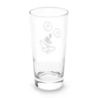 yokosonの食べ物アート顔 Long Sized Water Glass :back