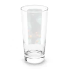 ワンダーワールド・ワンストップのハローウィーン、黒服を着たミステリアスな女性③ Long Sized Water Glass :back