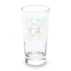 萌えキャラ大好きの温泉を楽しむパンダイラストのグッズ Long Sized Water Glass :back