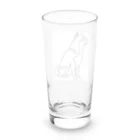 abiko328の柴犬トレジャーズ　ブラック Long Sized Water Glass :back