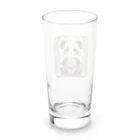 chikarabizのかわいいパンダ、イラストのグッズ Long Sized Water Glass :back