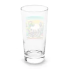 ワワジジドットクラブのドットロボットと恐竜のチェスゲームA Long Sized Water Glass :back