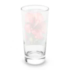 自然たいのハイビスカスめっちゃアップ Long Sized Water Glass :back