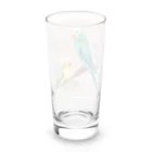 pinetreeのインコ１ Long Sized Water Glass :back