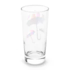 月夜のタツノオトシゴのwalking in the rain Long Sized Water Glass :back