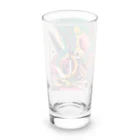 のんびりアート工房のガラクタアート Long Sized Water Glass :back