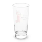 Love and peace to allのストロベリーフラペチーノとメッセージ Long Sized Water Glass :back