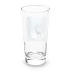 うねうねキャッチのクリスマスのトナカイ Long Sized Water Glass :back