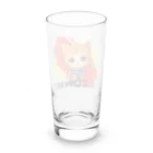 てつくんのお店のI LOVE CAT  by tetsukun オリジナルデザイン Long Sized Water Glass :back