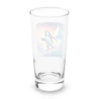 Yumexのスキーをするペンギンのペーくん Long Sized Water Glass :back