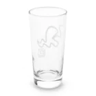 ゆーちゃんのおえかきの巳。(へび) Long Sized Water Glass :back