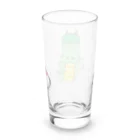 森図鑑の[森図鑑] 龍と雀とシマエナガ Long Sized Water Glass :back