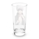 かわいい女の子とシュールな絵の五條　悟飯 Long Sized Water Glass :back