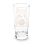 zuuu-の☆食いしん坊にゃんこ☆ Long Sized Water Glass :back