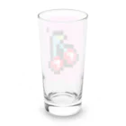 takuSHOP99のドット絵のサクランボ Long Sized Water Glass :back