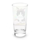 yoiyononakaのお餅と白黒猫 Long Sized Water Glass :back