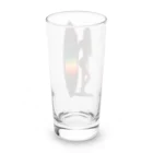 hoodie styleのサーフィン女子 Long Sized Water Glass :back