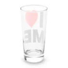 【シリーズ】おもしろ格言ショップの【おふざけシリーズ】I♡ME Long Sized Water Glass :back